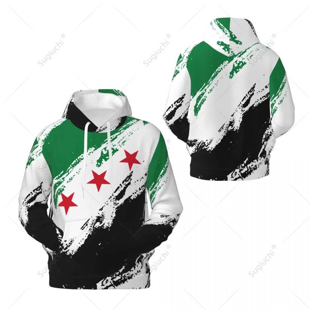 Unisex Syria Flag 1932-1963 Color Hoodie 3D Men Women Harajuku Sweatshirt Pullover Hoodies Polyester Casual X241228