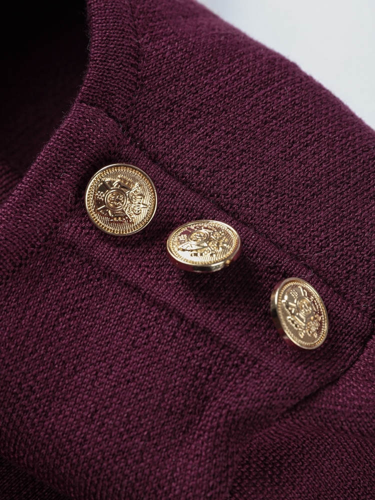 Casual Knitted Dress Women O-Neck Full Sleeves Buttons Pleated Mini Dresses Female 2025 Early Spring Fashion Knitting Lady Robes