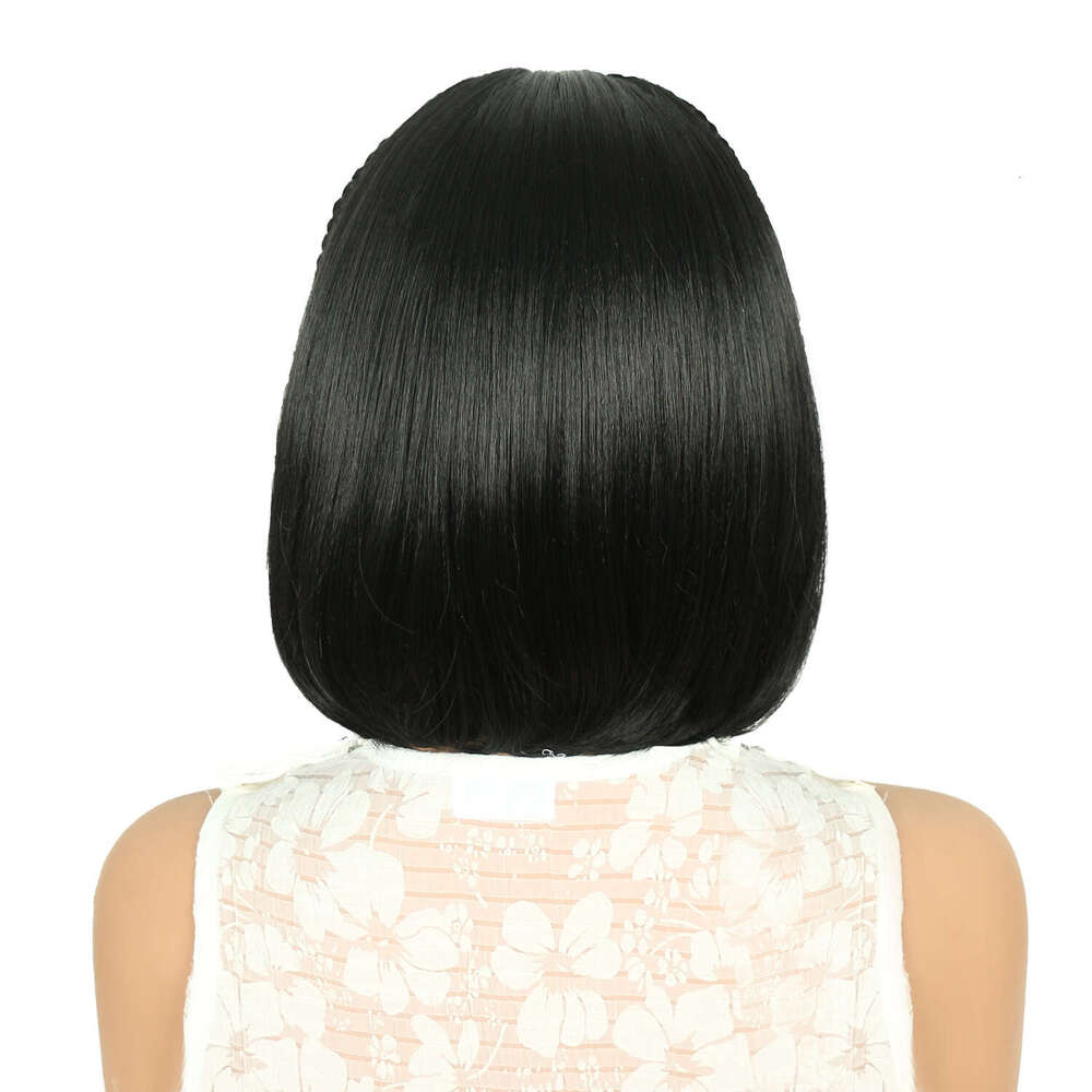 Wig 13 * 4 LACE Front Bo Braid Headband, Short Straight With Baby BOB Hair Gloves Kq2 Kq2