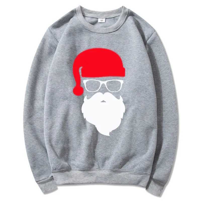 Men/Womens Hoodies Father Christmas Festive Custom Funny Pullovers Round neck Hoody Autumn Hoodies Harajuku Street Sweatshirts X241228