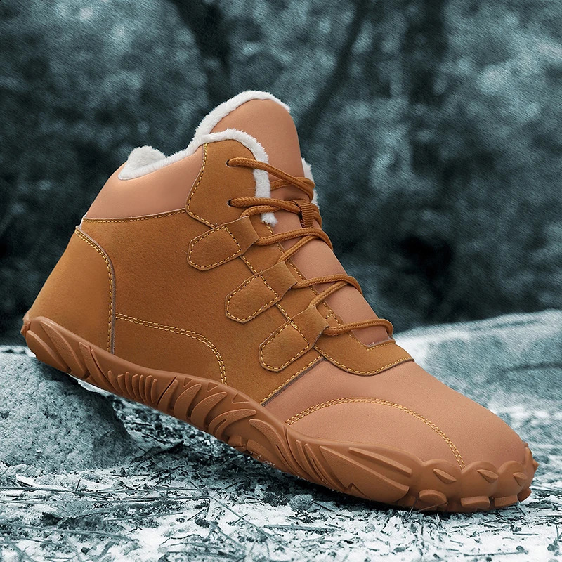 Winter Snow Boots Cold-Proof Trekking Shoes Waterproof Wide Toe Box Ankle Booties Lightweight Walking Boots for Hiking Climbing 241228