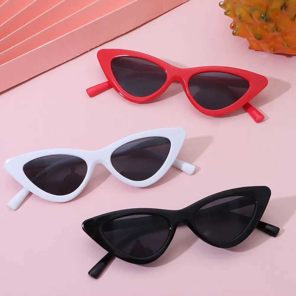 Vintage New Cat Eye Kids Sunglasses Boys Girls Small Triangle Frame Gift Sun Glasses Children Baby Oculos De Sol Infantil UV400XJ241228