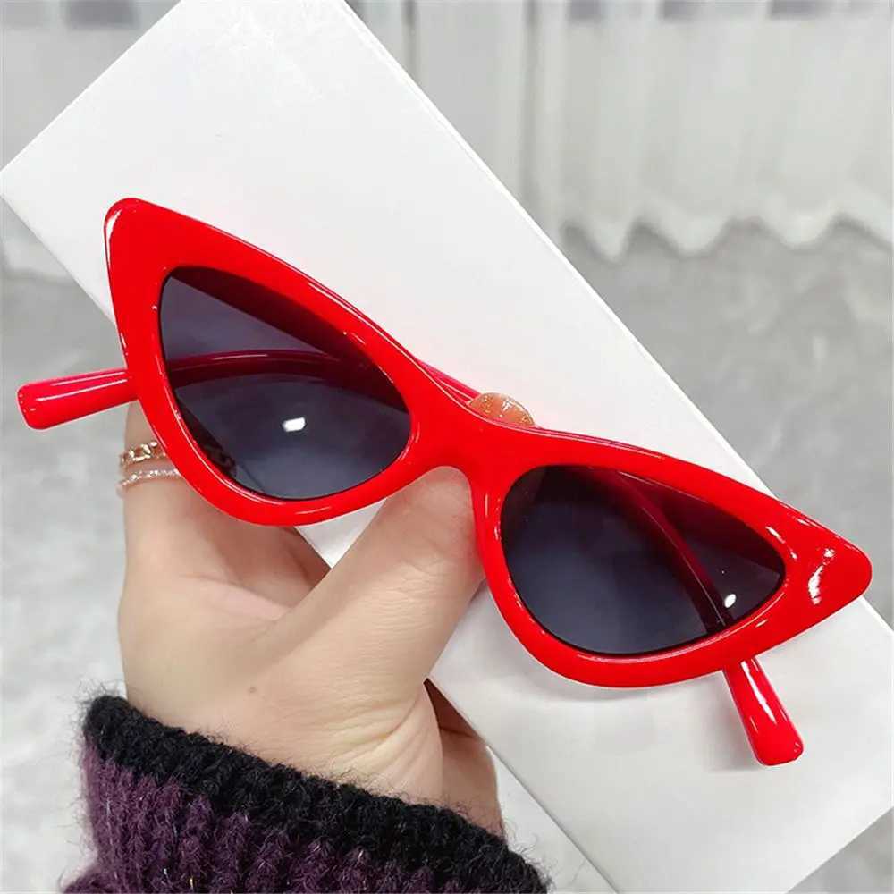 Vintage New Cat Eye Kids Sunglasses Boys Girls Small Triangle Frame Gift Sun Glasses Children Baby Oculos De Sol Infantil UV400XJ241228