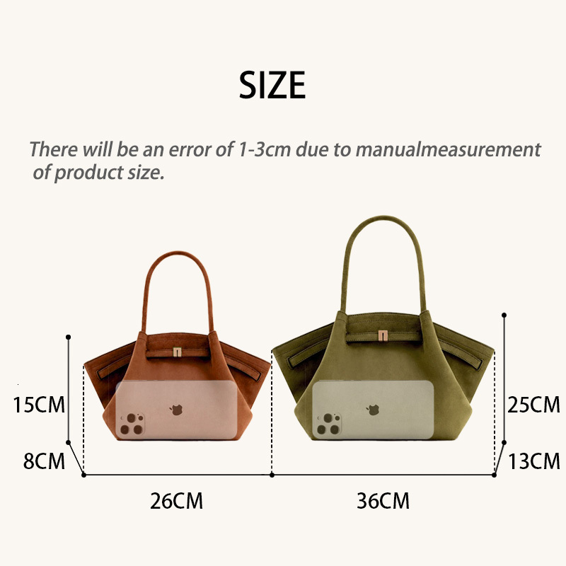 2025 New In Fashion Trend Women Designer Exact Replicas Suede Tote Bag Retro High Quality Small Ladies Casual Soft Hobo Handbag
