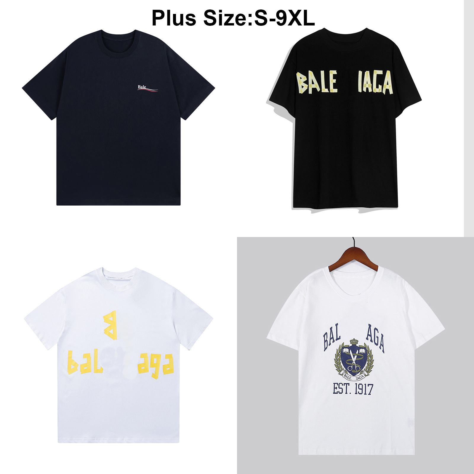 Men Plus Tees T shirts Mens Womens Designer T Shirts Print T-shirt Cotton Casual Tees Short Sleeve Luxury Streetwear Plus Size S-9XL 6XL 7XL 8XL 9XL B9u23