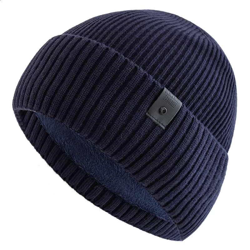 Unisex Winter Hat Fleece Lined Warm Cap Stylish Soft Beanie Hat For Men Women Outdoor Thicken Ski Sports Knitted Hat 241227