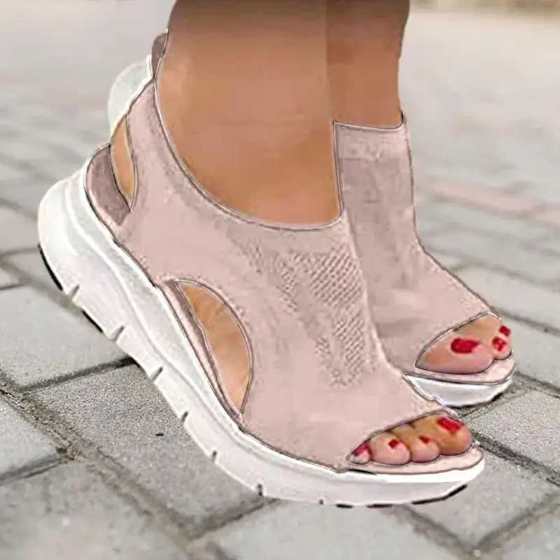 Summer Washable Slingback Orthopedic Slide Sport Sandals Super Comfy Sports Knit Sandals Mesh Soft Sole Fashion Womens Shoes M241227