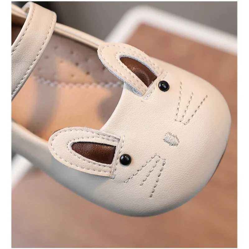 Spring Cat Baby Apartment Autumn Mary Jane Genuine Leather Childrens School Shoes Comfortable Arched Edge Childrens Shoes W241228