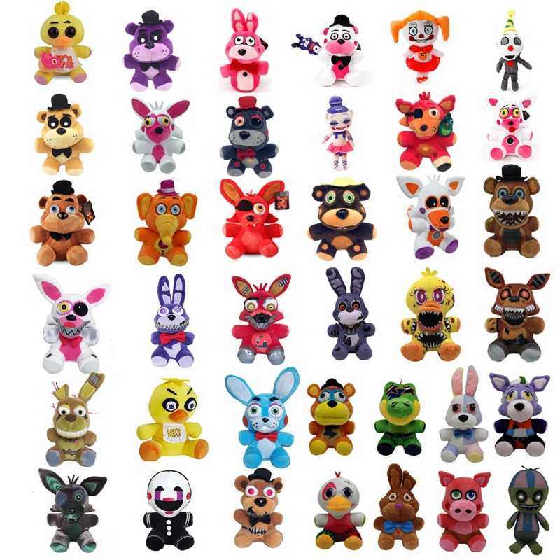 40 Style 18-20cm FNAF Plush Toys Five Night At Freddy Bear Bonnie Chica Baby Ballora Foxy Plush Stuffed Toys Doll Gifts X241227