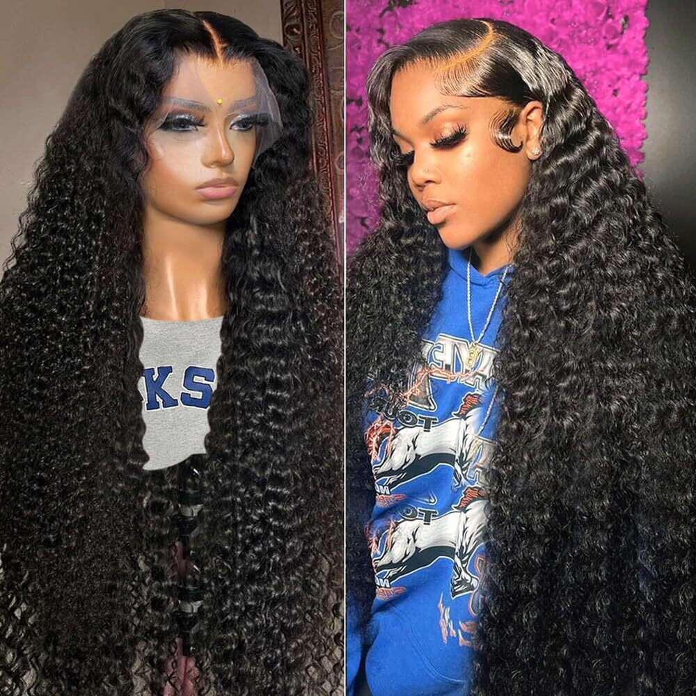 13 * 4 Front Lace Headband, Small Real Wig, Curly Hair Kq1 Kq1