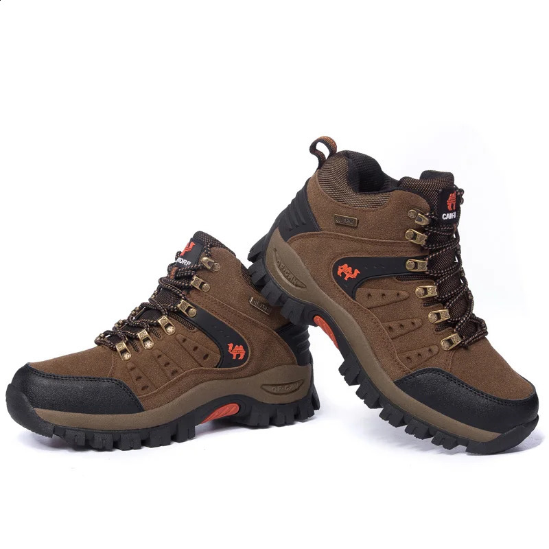 Large Size Outdoor Hiking Boots Men Women Non Slip Fashion Lace Up Climbing Winter Sneakers Cowboy Trekking Boots Summer Fashion 241228