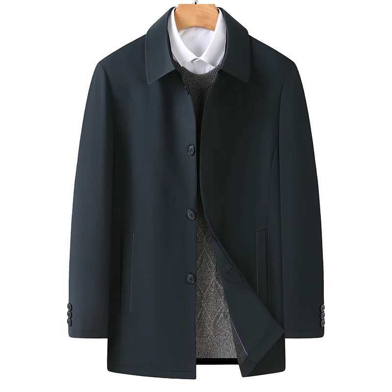 8XL 7XL 6XL New Autumn Mens Business Long Jackets 202 Casual Windbreaker Loose Jacket Men Trench Coat Men Fashion Male Overcoat W241228