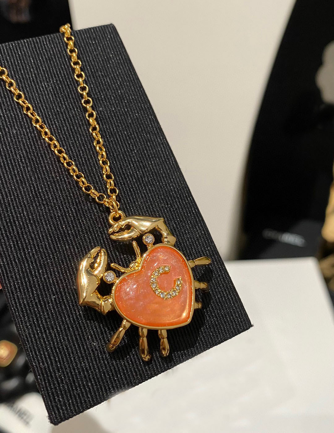 Luxury quality charm animal shape design with diamond pink color stud earring pendant necklace have stamp box PS6964