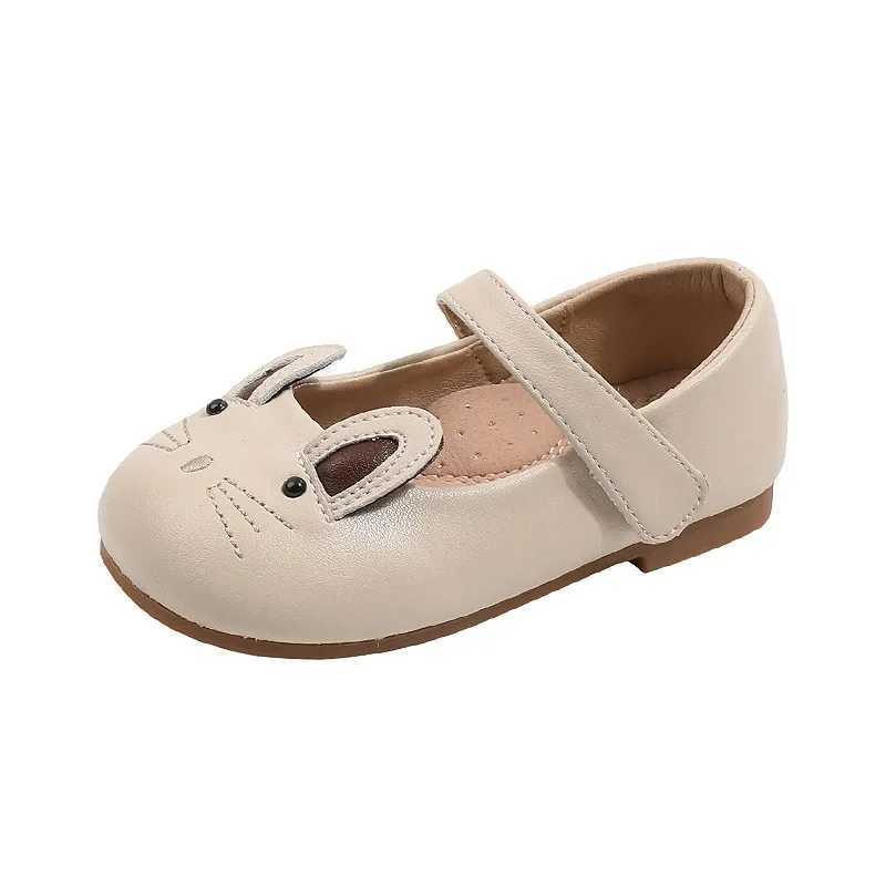 Spring Cat Baby Apartment Autumn Mary Jane Genuine Leather Childrens School Shoes Comfortable Arched Edge Childrens Shoes W241228