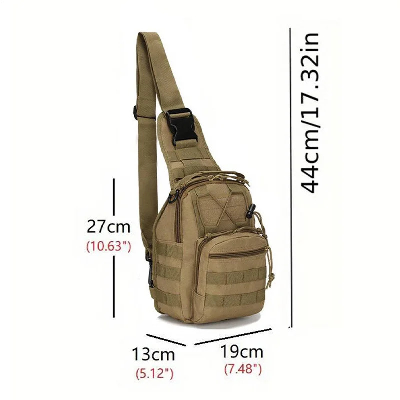 Chest Bag Tactical Sling Bag Crossbody Bags Outdoor Military Sport Travel Shoulder Bag For Men Women Hiking Camping Equipment 241228
