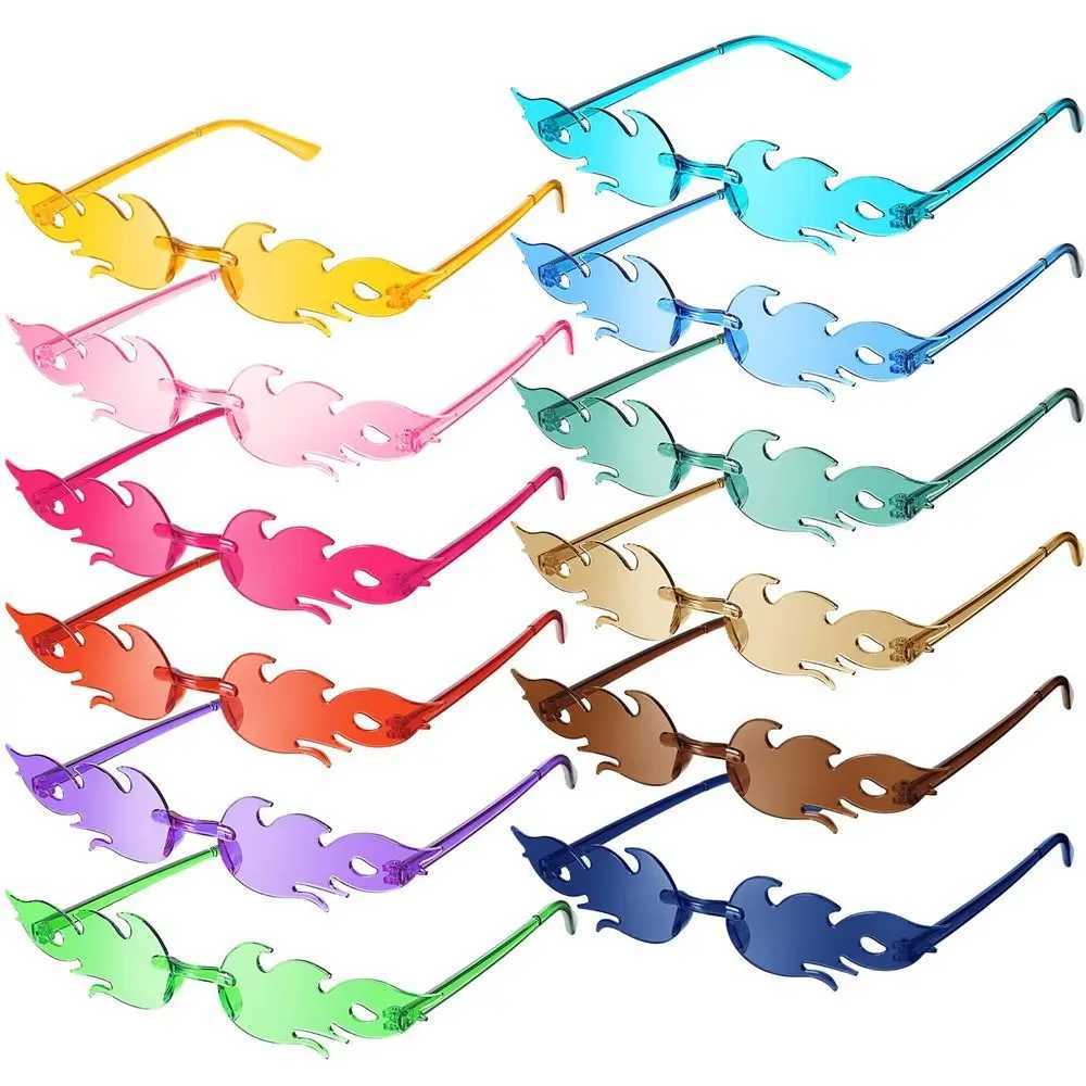 Fire Flame Sunglasses Women Designer Riml One Piece Sun Glasses 2025 Trending glasses UV400 Shades Can Color Party Eyewear W241228