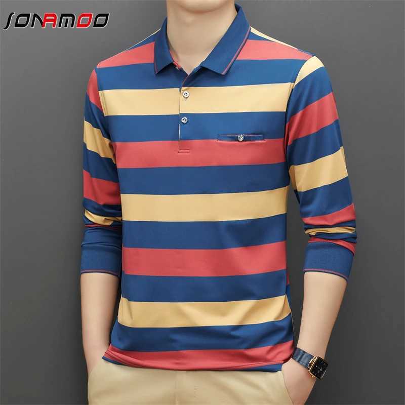 Spring and Autumn Long Sleeve shirt Shirt Fashion Stripe Mens shirt Neck Top Pure Cotton Daily Long Sleeve shirt Shirt X241228