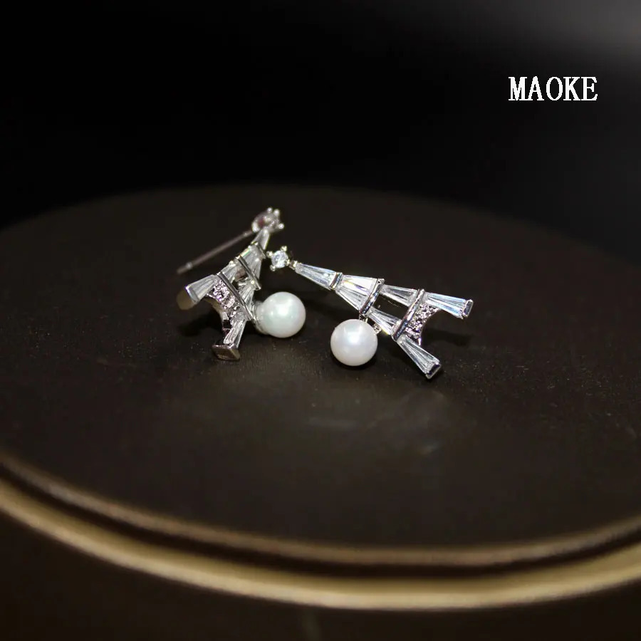 Promotions Japanese and Korean Pop Tower Bead Gold and SV Color Classic Earrings Fashion Jewelry for Womens Gifts 241226