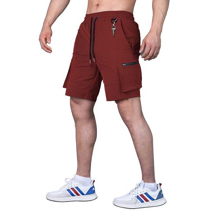 Mens pull rod sports shorts summer lightweight board backbone beach shorts stretch casual running training shorts US/EU sizes W250319