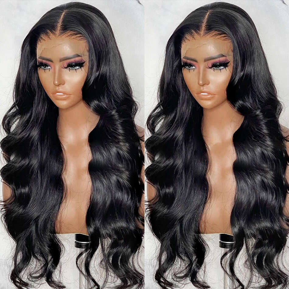 Front Women's Black Long Curly Hair, Synthetic High-Temperature Silk Wig, Wigs, Semi Hand Woven Lace Hair Cover Kq1 Kq1