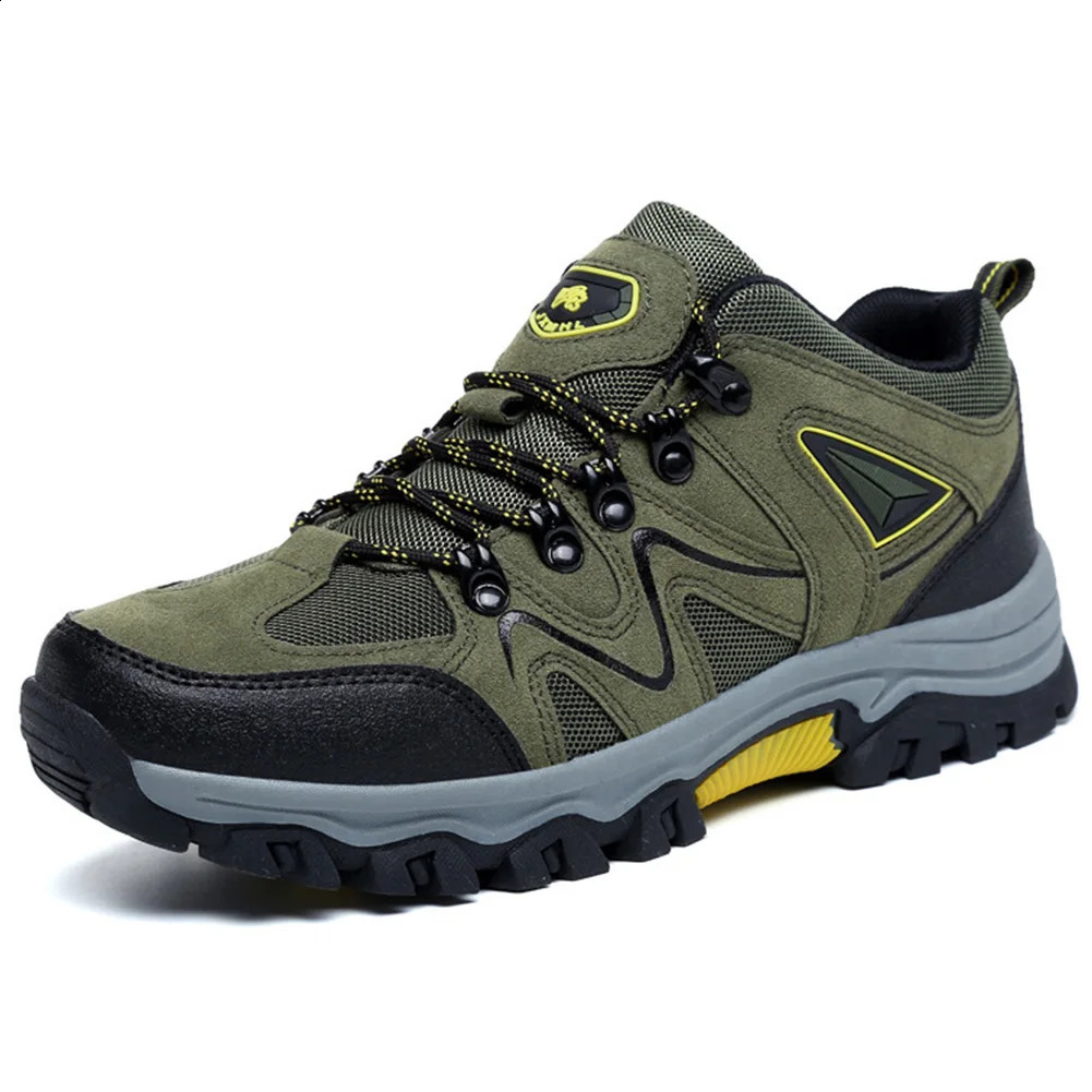 Men Hiking Shoes Non-Slip Walking Sneakers Suede Leather Climbing Shoes Field Walking Shoes Outdoor Trailing Shoes 241228