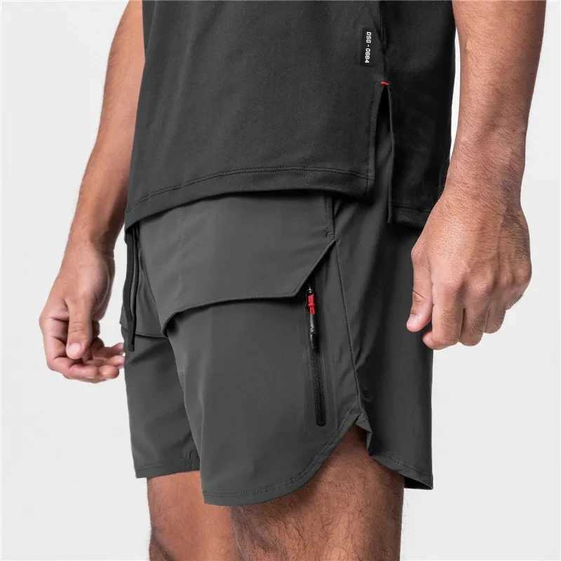 Sports shorts mens sportswear fashionable running shorts quick drying beach bottom summer fitness training jogging shorts W241228
