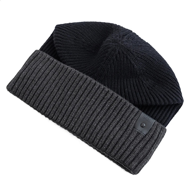 Unisex Winter Hat Fleece Lined Warm Cap Stylish Soft Beanie Hat For Men Women Outdoor Thicken Ski Sports Knitted Hat 241227