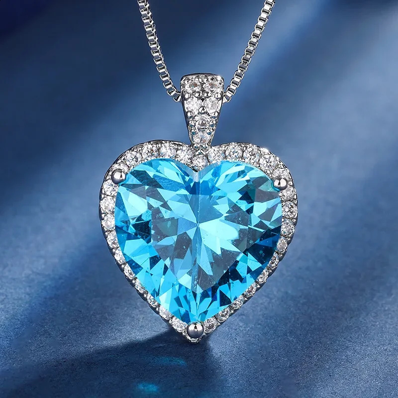 Accessories S925 silver-plated 18K gold colored treasure heart-shaped pendant earrings versatile set womens 15 * 15-9 * 9 gift 241226