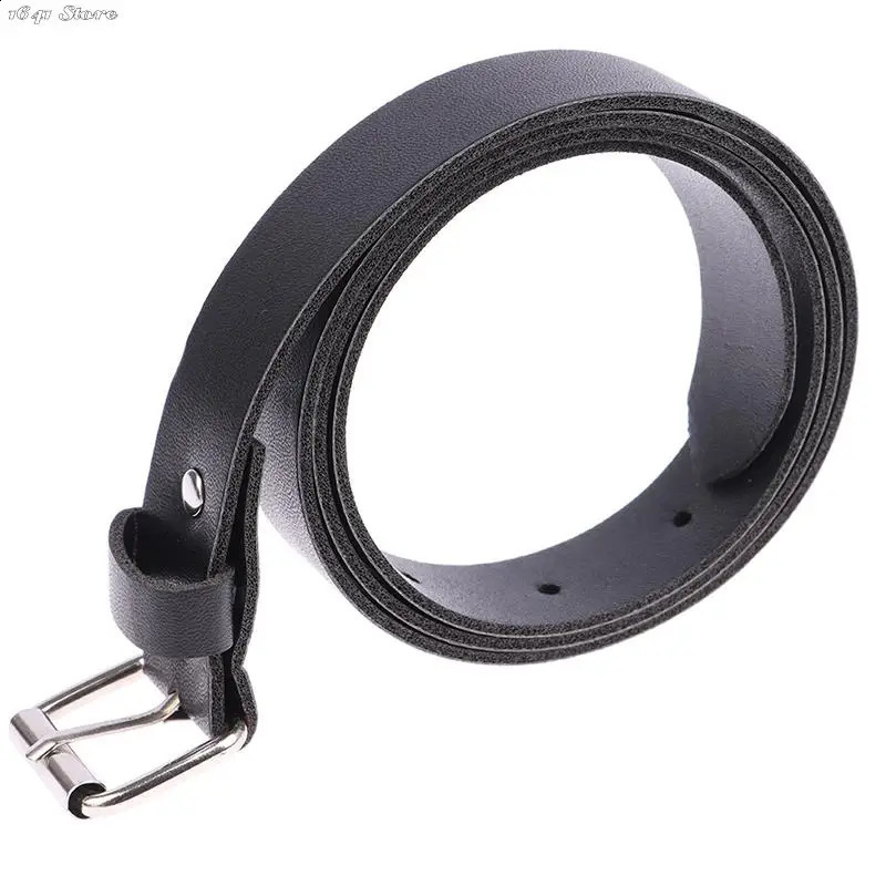 1Pc 100CM Leather Belt Fashion Waist Belts Metal Circle Buckle Waistband Pants Decorative Women Clothing Accesories 241225