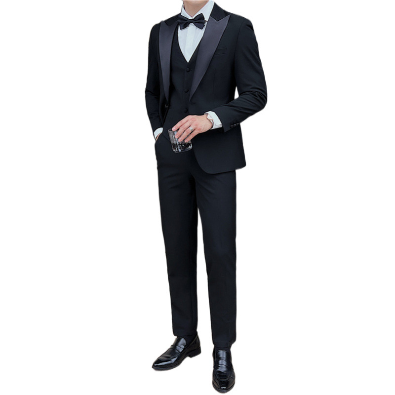 M1227Men's three-piece suit business formal casual blazer