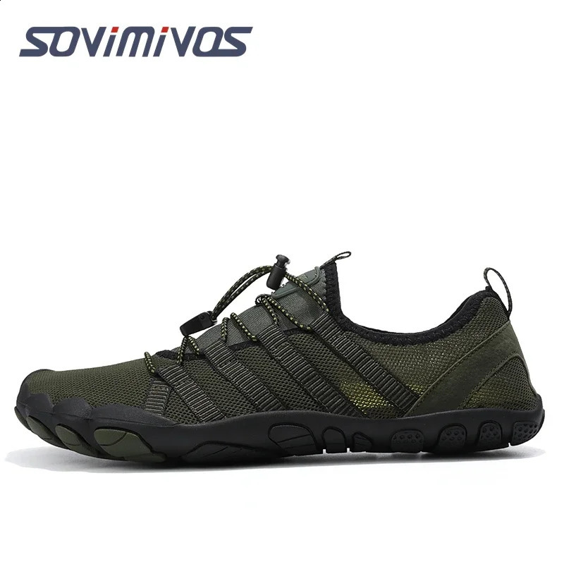 Water Shoes Men Barefoot Five Fingers Aqua Swimming Shoes Breathable Hiking Wading Beach Outdoor Upstream Sneakers Women 241228