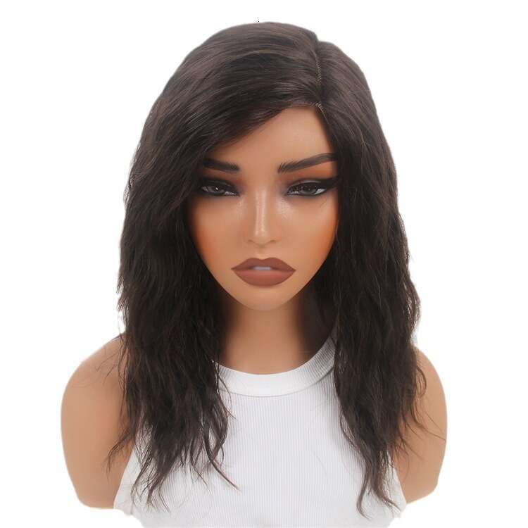 Forehead Small Synthetic Headband Brown Full Head Guangzhou Silk Wig Front Lace Kq2 Kq2