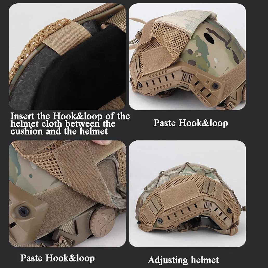 Helmet Cover for Ops-Core FAST PJ BJ MH Tactical Military Helmet W241228