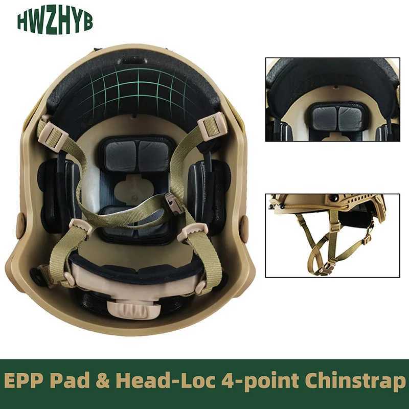 BOOIU Rapid Tactical Helmet FAST Riot Helmet ABS New Sports Outdoor PJ Air Gun Hunting Shooting CS Protective Equipment W241228