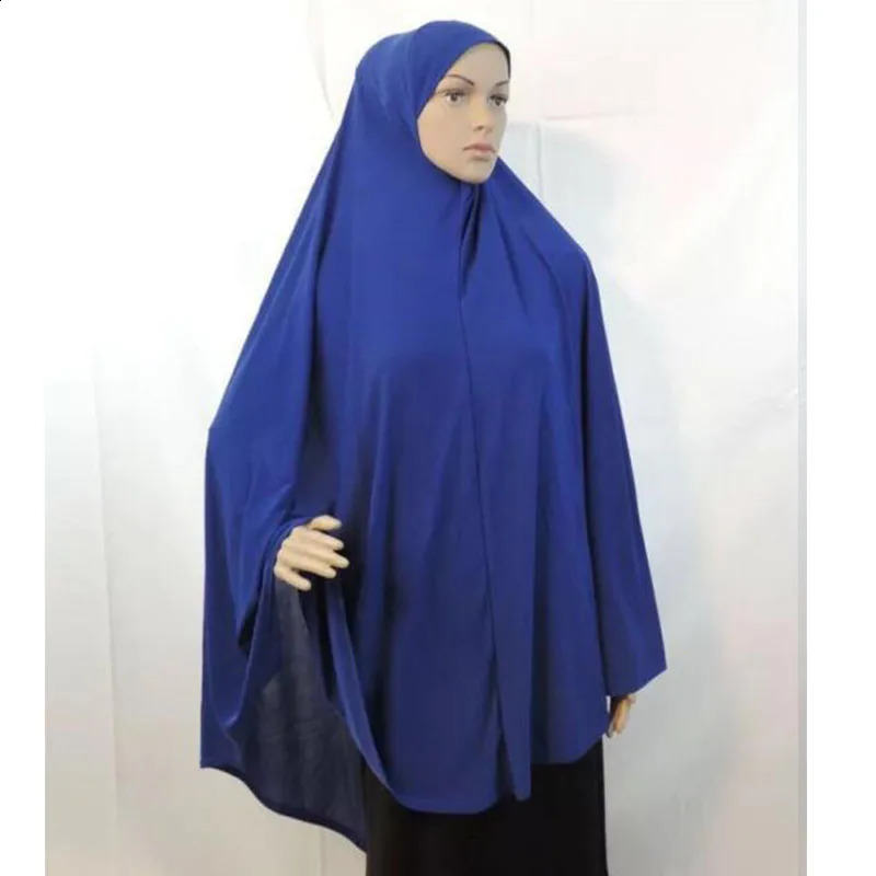 Fashion Muslim Hijab Scarf Oversize 120X110CM Khimar Islam Headscarf Hijab Femme Muslim Turban 241227