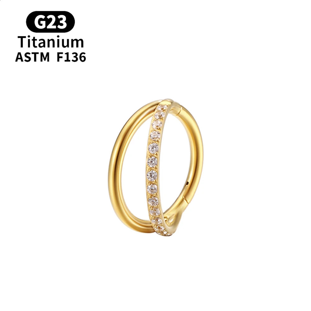 G23 Piercing Nose Ring For women ASTM F136 Body Jewelry Cartilage Tragus Diaphragm Hing Hoop earings 241227