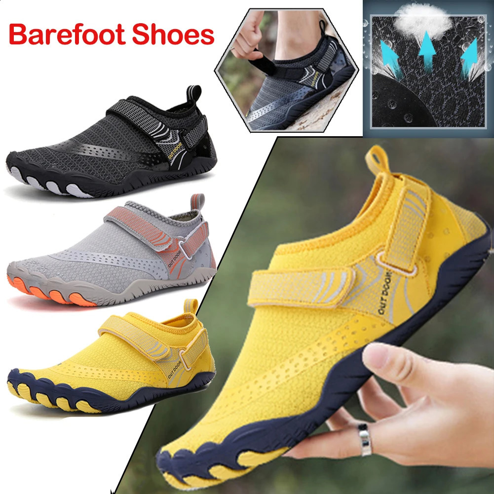 Aqua Swimming Shoes Quick Dry for Men Women Wading Upstream Anti Slip Water Sneakers Barefoot Beach Couple Sports Lightweight 241228