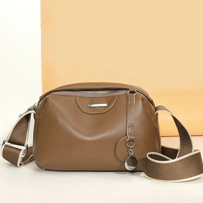 Fashion Crossbody Bags Genuine Leather Bag Simple High Quality Tote Vintage Boston Handbag Female Shoulder 241227