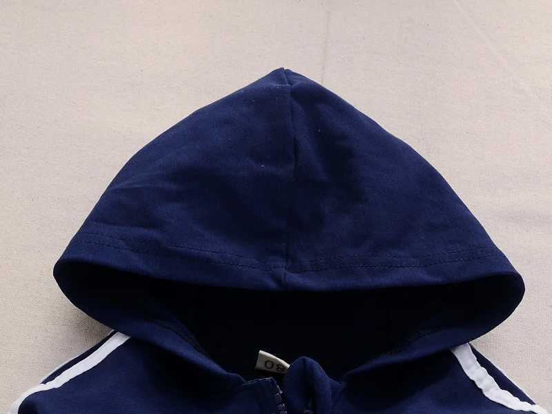 New Spring/Summer Autumn Baby Casual Track Set Childrens Boys and Girls Zipper Hoodie Pants 2PCS/Set Childrens Baby Cotton Clothing Sports Set X241228