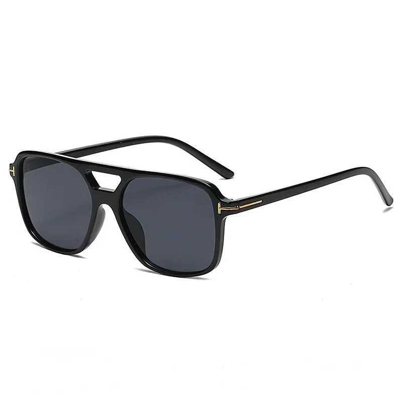 Retro Square Sunglasses Womens Retro Brand Mirror Sunglasses Womens Black and Yellow Fashion Can Colors Oculos De Sol Feminino W241228