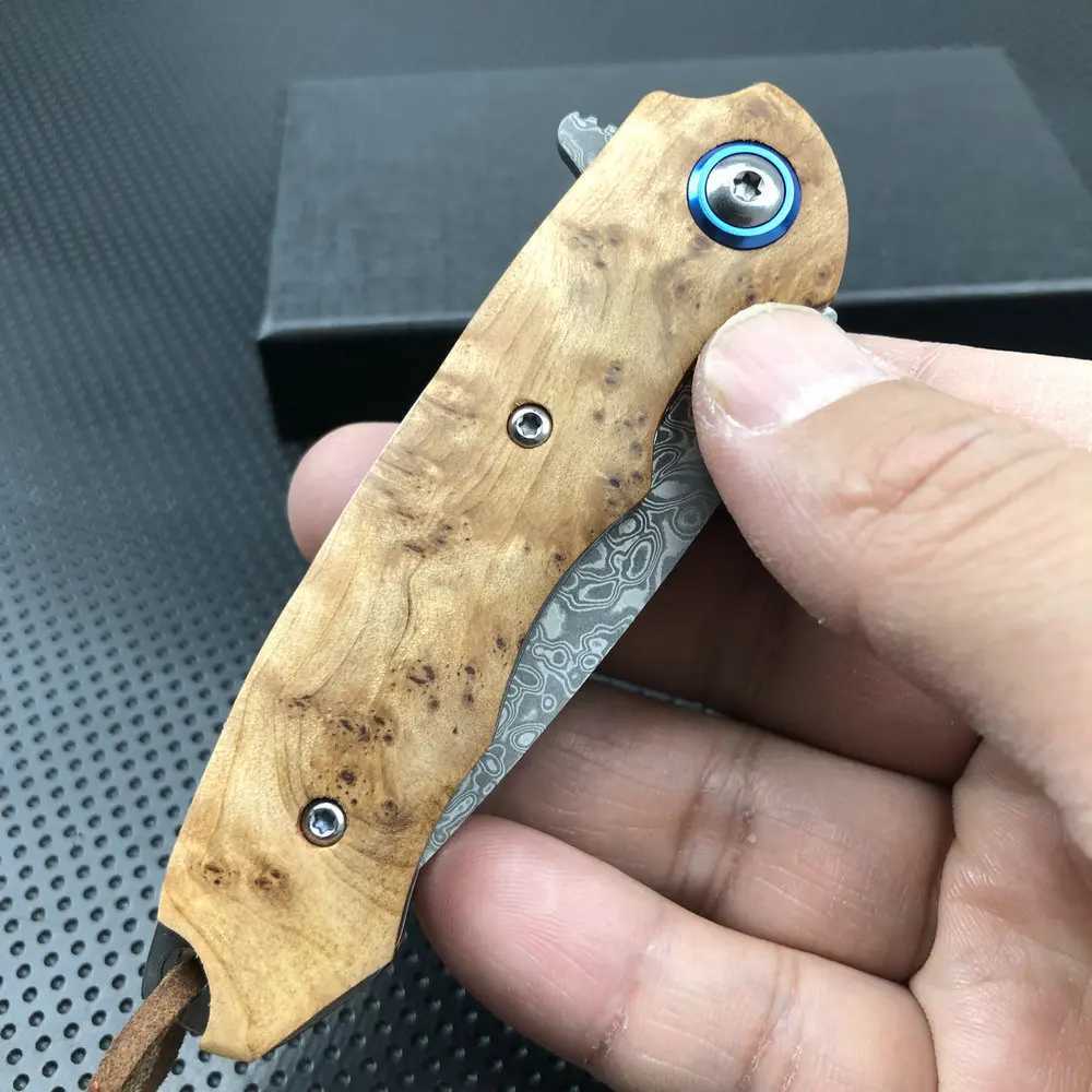 TRSKT Flipper Folding Knife Tactical KnivesCam Hunting KnifeSharp VG10 Damascus KnifeOutdoor Edc Tool DropshipXJ241228