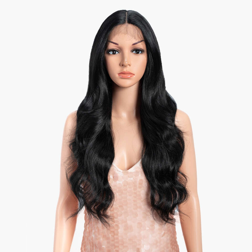 Front Lace Rebecca Wig, Women's Wavy Long Curly Hair, Synthetic Headband, Wig Kq2 Kq2