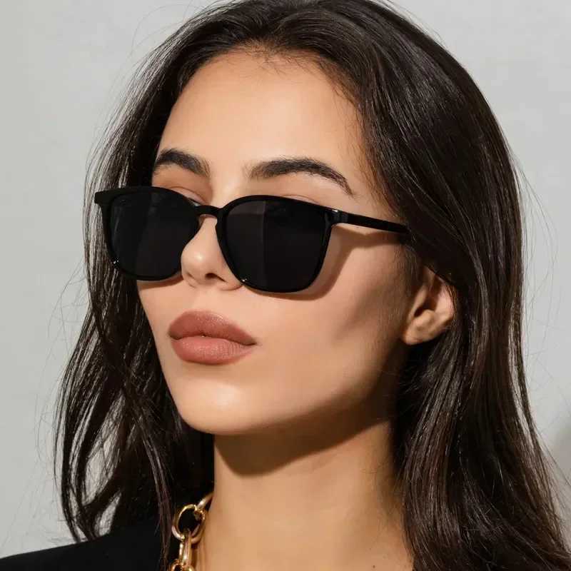 2024 Fashion Square Sunglasses Woman Retro Brand Designer Shades Sun Glasses Female Black Vintage Cat Eye Driving Sunglasses W241228