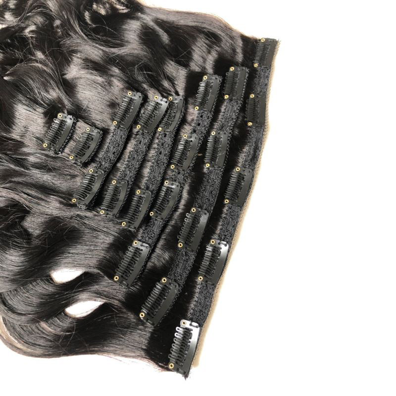 Body Wave Peruvian 100% Human Hair Clip In On Hair Extensions Natural Color 8-24inch Indian Virgin Hair Products