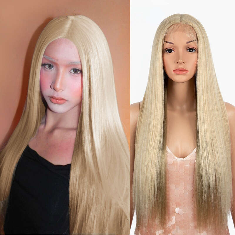 Front Lace Xuchang Rebecca Wig, 30 Inch Long Straight Synthetic Headband, Wigs Kq2 Kq2