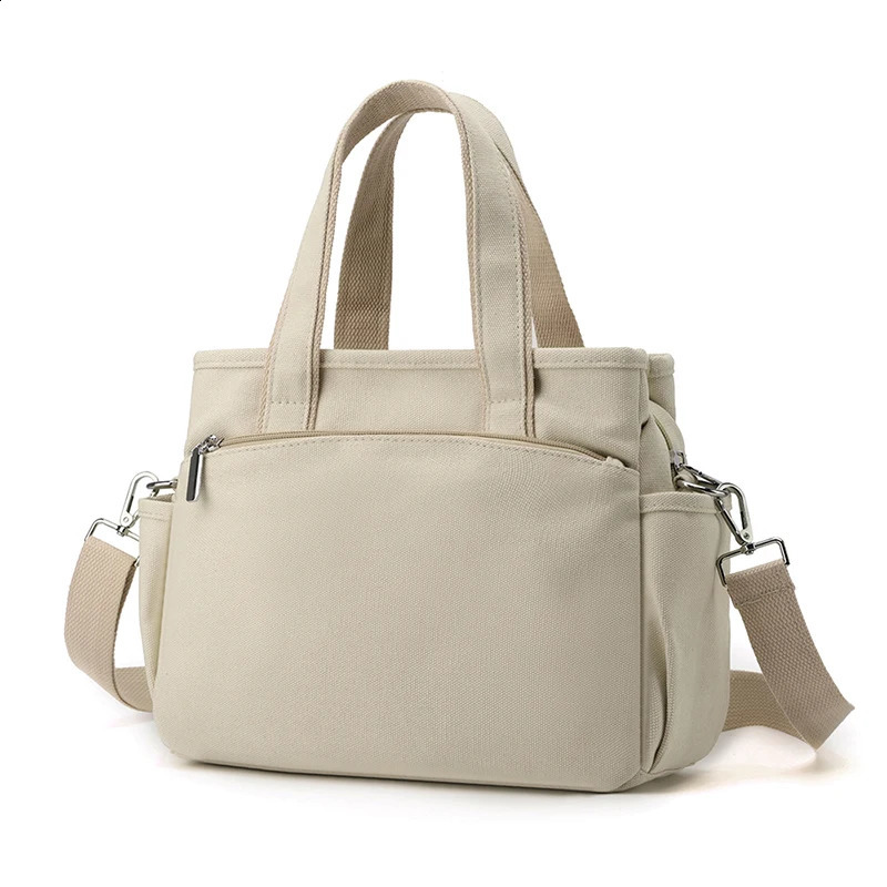 High Capacity Top-Handle Bag For women Shoulder CrossBody Bag Vintage Canvas Ladies Tote Messenger Bag Female Travel Handbag 241228