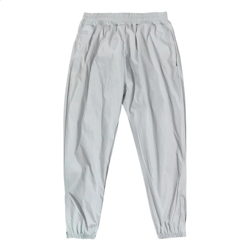 Mens Zippered Leg Casual Pants for Quick Drying Loose Straight Trouser Mens Sports and Fitness Exercise Slow Running Sweatpants Trackpants 241227