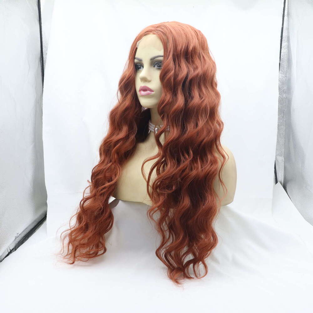 Front Lace Women's Big Wave Hot Selg Synthetic Wig, Water Ripple Headband Kq2 Kq2