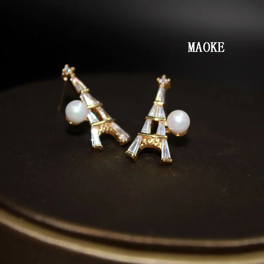 Promotions Japanese and Korean Pop Tower Bead Gold and SV Color Classic Earrings Fashion Jewelry for Womens Gifts 241226