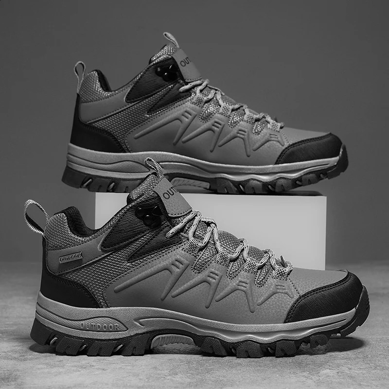 Big Size 47 Trekking Hiking Boots Men Casual Sport Shoes Outdoor Anti Slip Wear-resistant Climbing Hunting Sneaker 241228